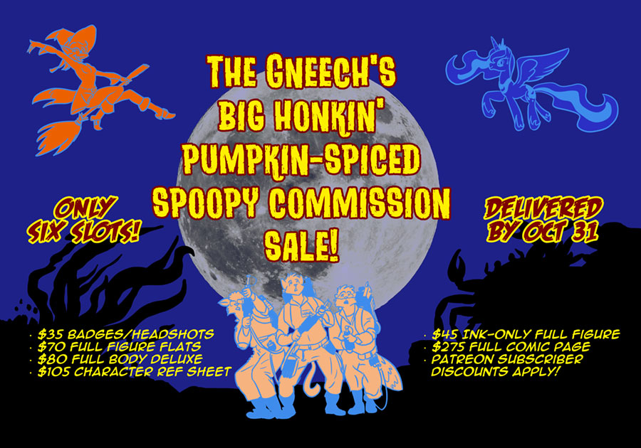Gneech's Big Honkin' Pumpkin-Spiced Spoopy Commission Sale!